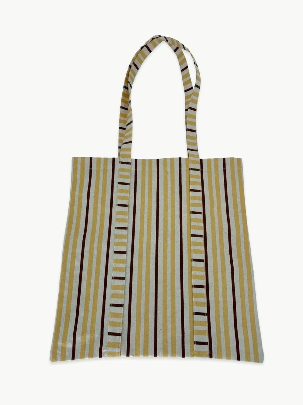 Sézane Yellow Striped Tote & Floral Gift Pouch Bundle Canvas Shopper NWT